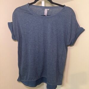 Sweaty Betty Blue Dolman Sleeve T-Shirt Athleisure Top Women's‎ Small